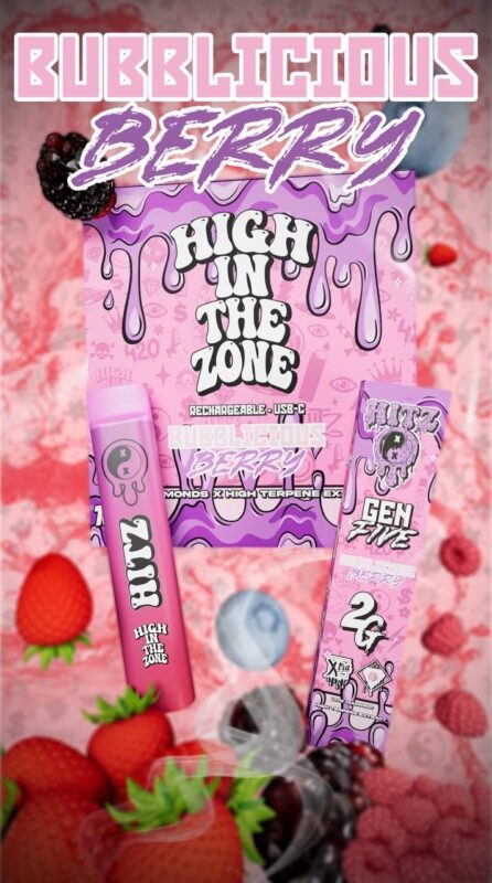 gen 6 hitz, hitz disposable real or fake, hitz disposable review, hitz gen 6, hitz gen 6 disposable, Bubblicious Berry