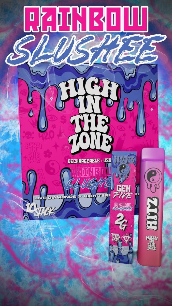 hitz xtra disposable, hitz xtra disposable vape, Hitz Rainbow Slushee