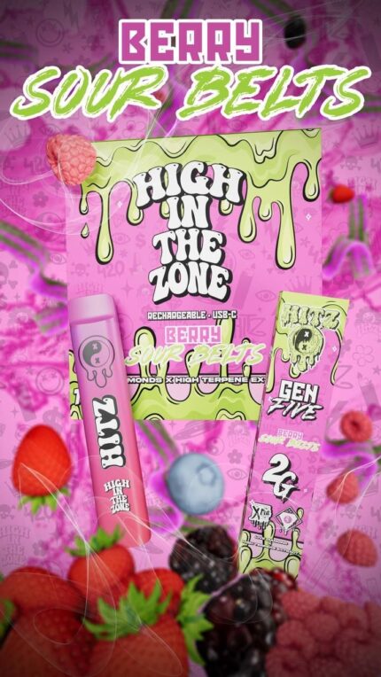 Hitz Disposable Blue Raspberry HITZ DISPOSABLES - highinthezone.com